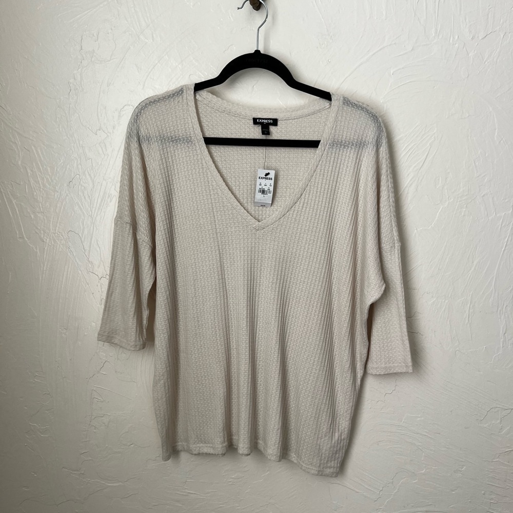 NWT Express thermal dolman sleeve top▪️size L